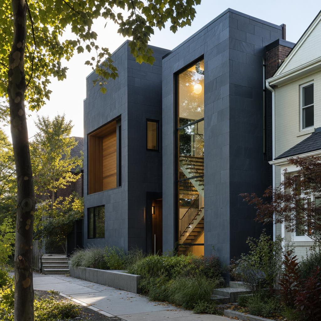 Slate House alternate AI-generated exterior concept
